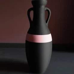 Pop Pot Giulio Cesare Anfora XL nera e rosa #1> Anfore