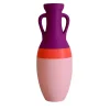 Pop Pot Giulio Cesare Anfora XL rosa arancio e viola #2> Anfore