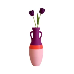 Pop Pot Giulio Cesare Anfora XL rosa arancio e viola #2> Anfore