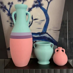 Pop Pot Giulio Cesare Anfora XL rosa viola lilla e azzurra> Anfore