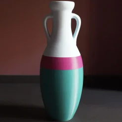 Pop Pot Giulio Cesare Anfora XL verde fucsia e azzurra> Anfore