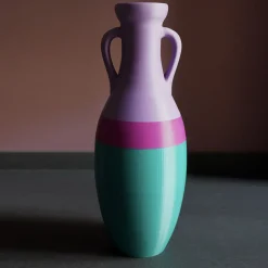 Pop Pot Giulio Cesare Anfora XL verde fucsia e viola> Anfore