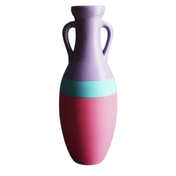 Pop Pot Giulio Cesare XL Anfora azzurra e rosa fucsia> Anfore