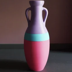 Pop Pot Giulio Cesare XL Anfora azzurra e rosa fucsia> Anfore