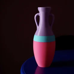 Pop Pot Giulio Cesare XL Anfora azzurra e rosa fucsia><noscript><img width=