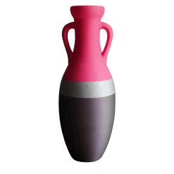 Pop Pot Giulio Cesare XL Anfora nera argento e fucsia> Anfore