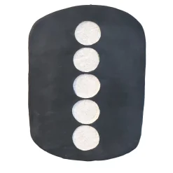 Giovanna La Falce Gob 15 Centrotavola Decorativo in Ceramica Bianco e Nero> Centrotavola