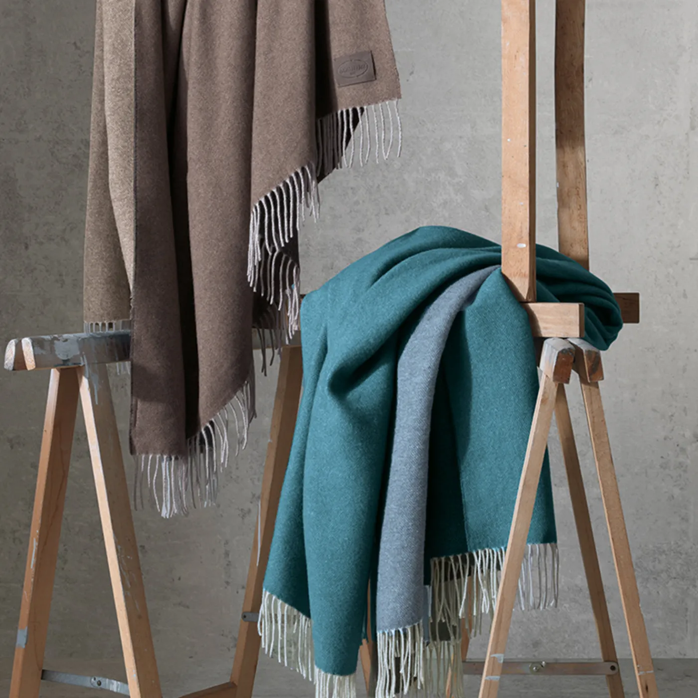 Somma 1867 Gold Plaid marrone> Coperte