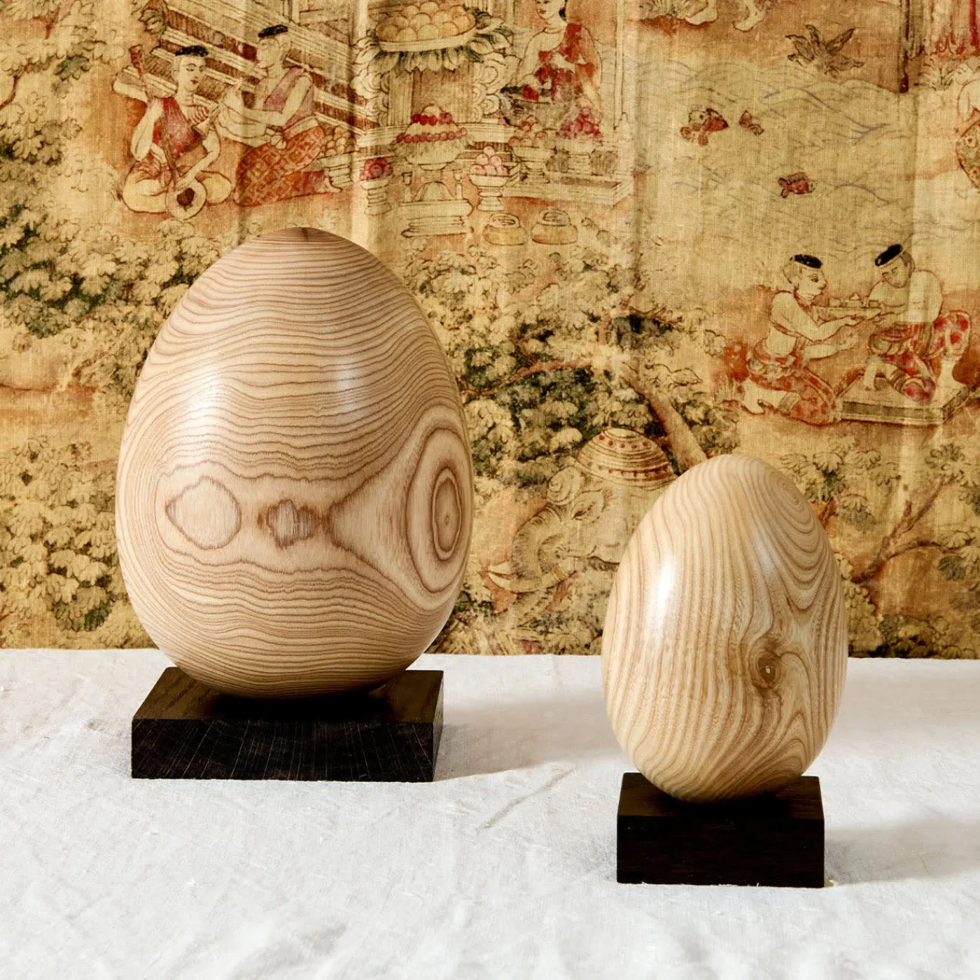 Emanuele Pantanella Design Grande Oggetto Decorativo in Legno a Edizione Limitata Uovo n.14> Sculture Decorative