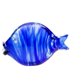Casarialto Grande pesce blu in vetro di Murano> Statuine