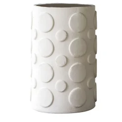 Pot à Porter Hampton Vaso in ceramica bianca a pois> Cachepot E Portavasi