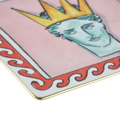 GINORI 1735 Il Viaggio di Nettuno Pink Square Vide Poche di Luke Edward Hall> Svuotatasche