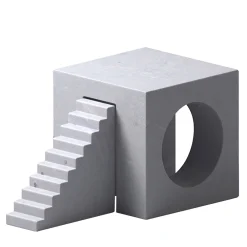 Salvatori Il Villaggio - Utopia Palissandro Bluette Scultura di E. Ossino> Sculture Decorative