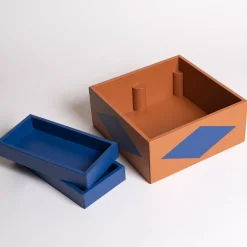 Luhdo Intarsio Briolette Pecan e Ocean Blue Duo Box> Scatole