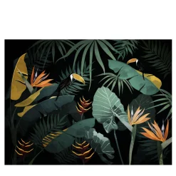 Officinarkitettura Jungle Dream Black Nature Carta da parati> Carte Da Parati