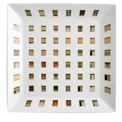 Grand Tour by Vito Nesta La Finestra Sul Cortile Videopoche quadrata grande in porcellana #3> Svuotatasche