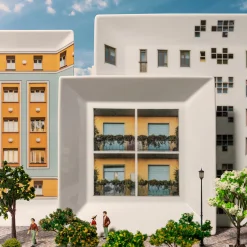 Grand Tour by Vito Nesta La Finestra Sul Cortile Videopoche quadrata grande in porcellana #2><noscript><img width=