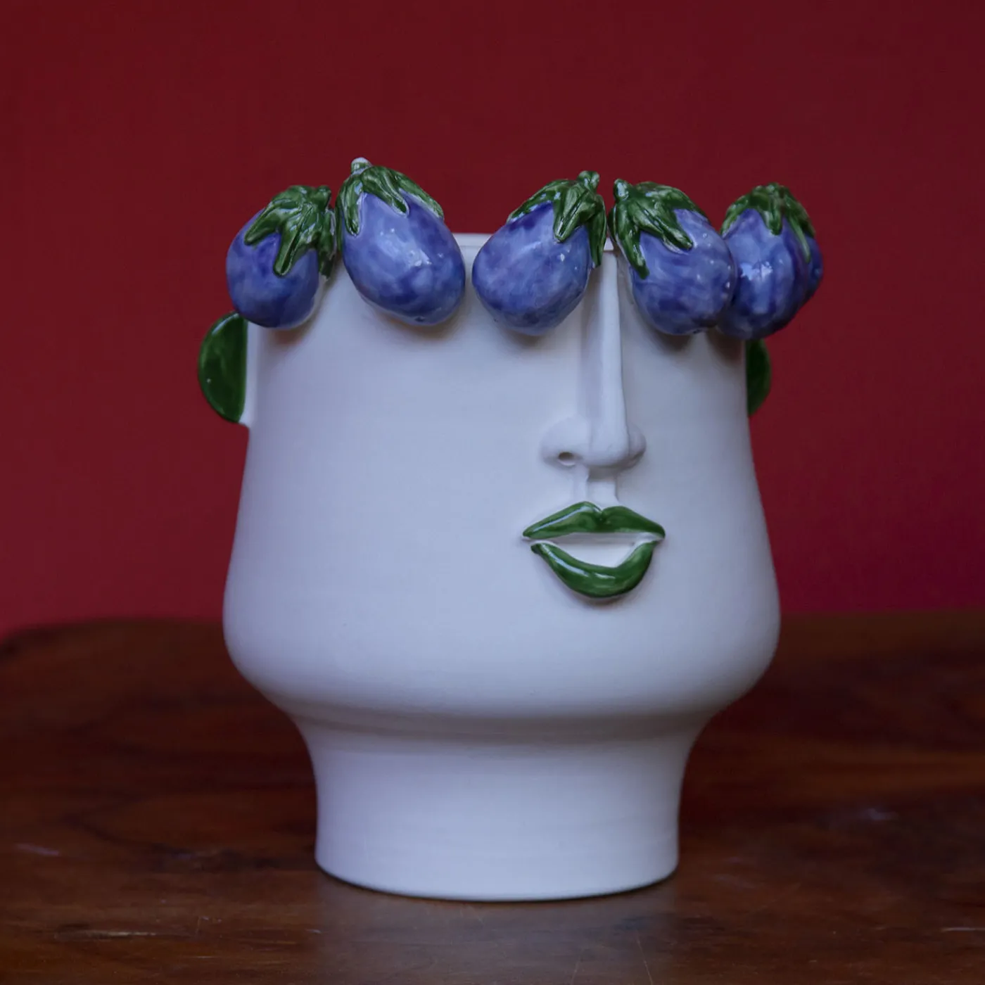 Patrizia Italiano L'Ammuttunata Venditore Di Vaso Di Melanzane> Vasi Figurativi