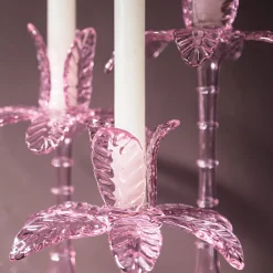 Grand Tour by Vito Nesta Las Palmas Set di 3 portacandele in vetro soffiato rosa><noscript><img width=