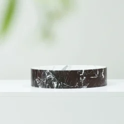 Kreoo Lavabo Blessed Circle in Rosso Lepanto e Calacatta Carrara><noscript><img width=