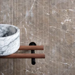 Luce Di Carrara Lavabo in marmo rotondo a tubo per piano di lavoro> Lavabi E Vasche Da Bagno