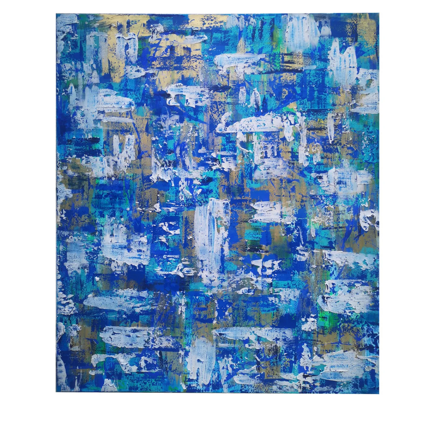 Elisabetta Milan Leggerezza dell'anima Pittura acrilica in blu> Pannelli Decorativi