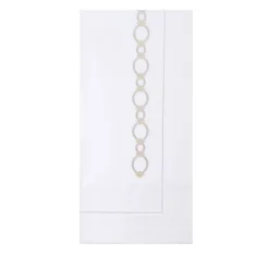 TessilArte Lenzuolo Sopra Bluemoon in Raso di Cotone Ricamato Bianco> Biancheria Da Letto