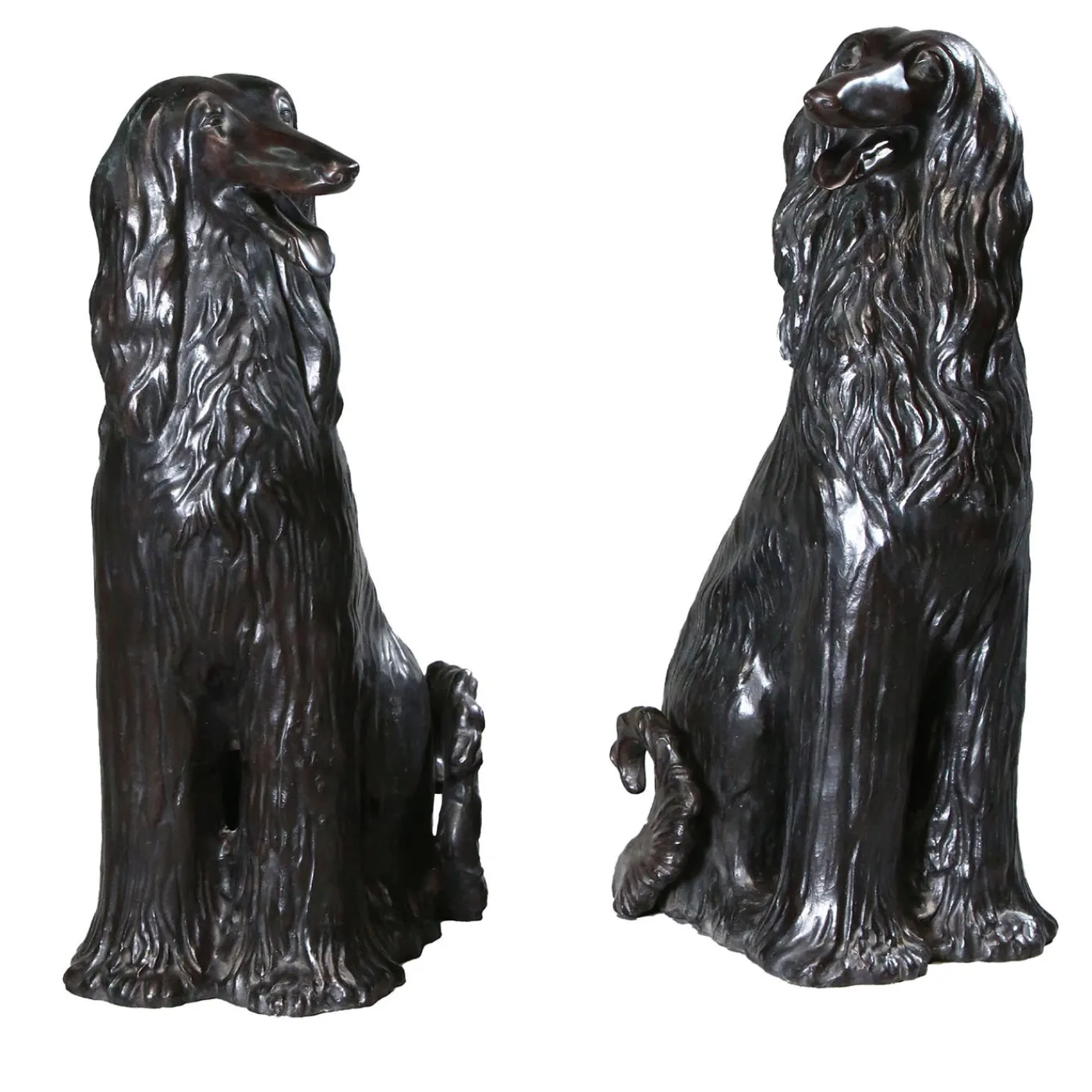 Fonderia Artistica Ruocco Levrieri Afgani coppia di Sculture in Bronzo> Sculture Decorative