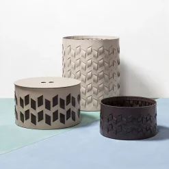 Rudi Lisbona 6 Cesto rotondo grigio> Ceste