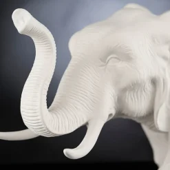 VGnewtrend Madre africana Elefante Scultura bianca><noscript><img width=