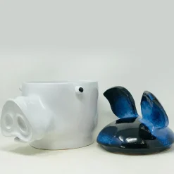 Freaklab Maiale Contenitore grande blu e bianco con coperchio><noscript><img width=