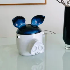 Freaklab Maiale Contenitore grande blu e bianco con coperchio><noscript><img width=