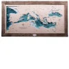 Marricreo Mappa del Mediterraneo 3D Immagine> Pannelli Decorativi