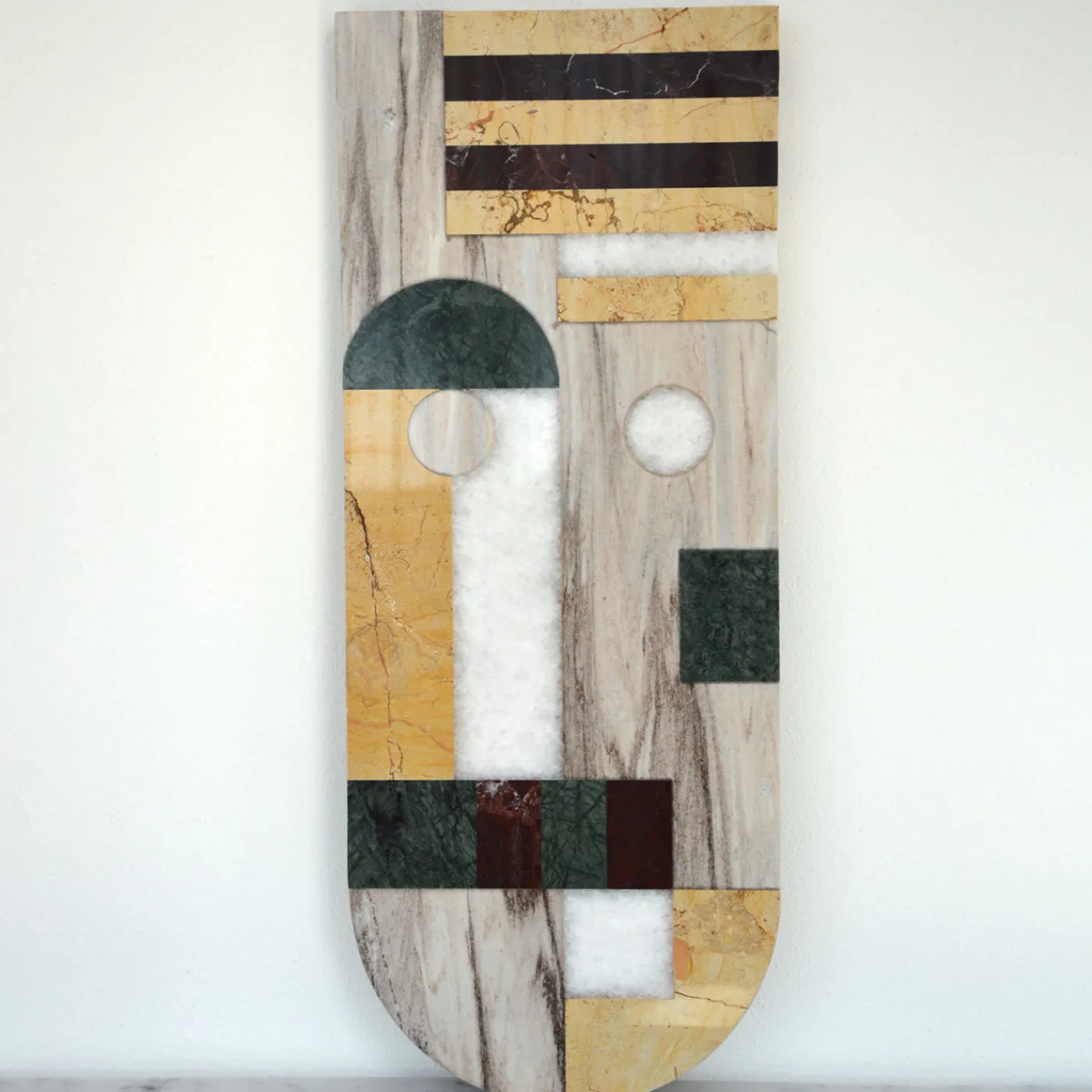 Marmobon Maschera tribale in marmo da parete #4> Sculture Da Parete