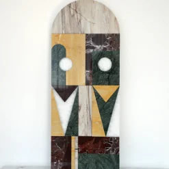 Marmobon Maschera tribale in marmo da parete #2> Pannelli Decorativi