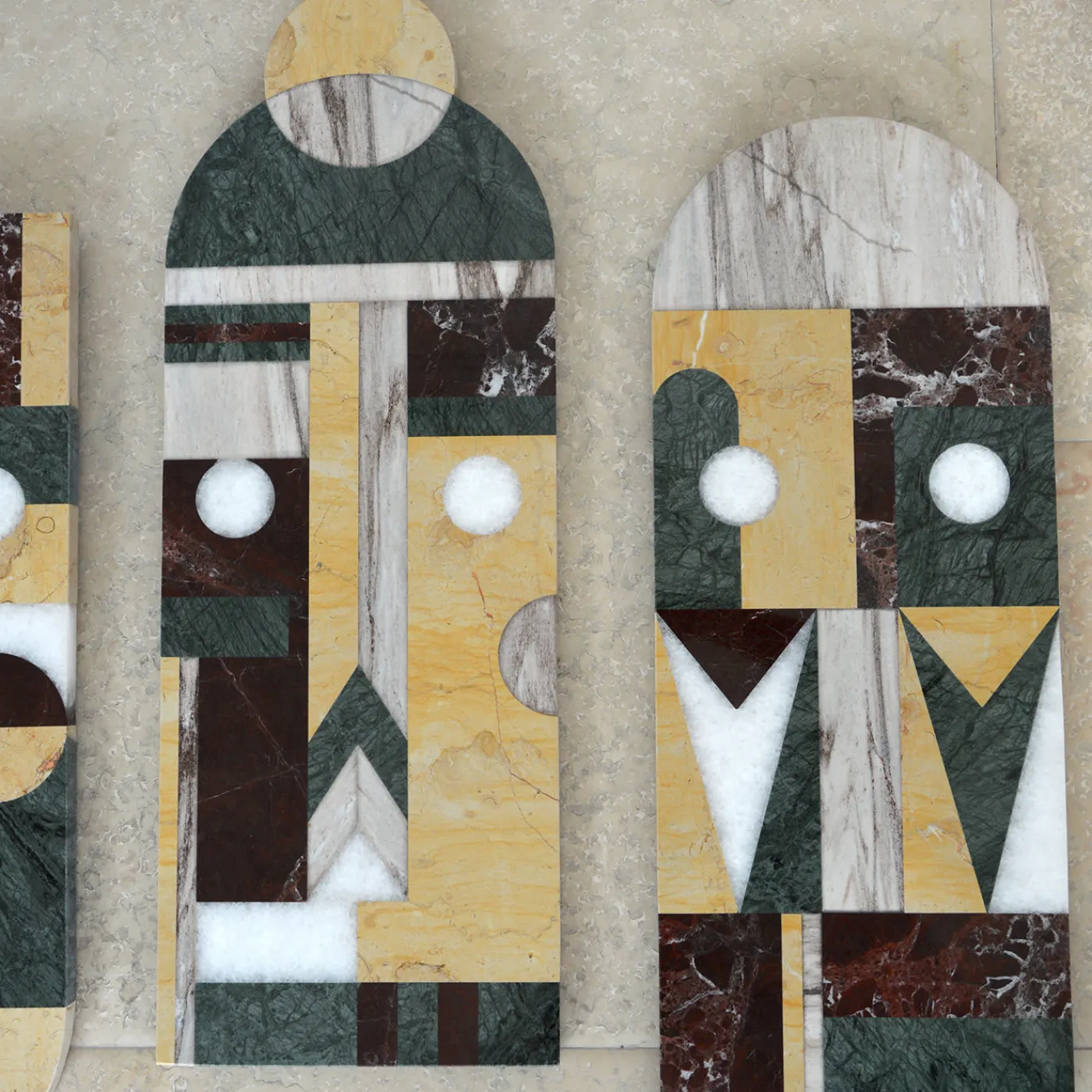 Marmobon Maschera tribale in marmo da parete #1> Pannelli Decorativi