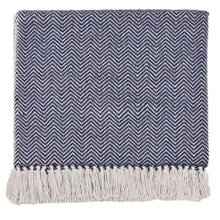 Luhdo Maxi plaid fantasia Chevron blu e viola> Coperte