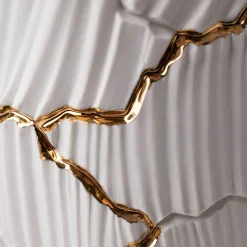 Fos Ceramiche Meltemi Vaso con crepe d'oro><noscript><img width=