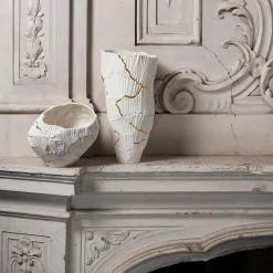 Fos Ceramiche Meltemi Vaso con crepe d'oro><noscript><img width=