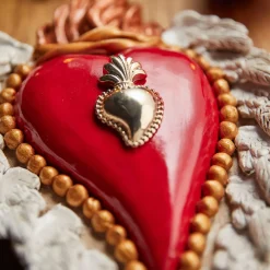 Cuore di Argilla METTERE LE ALI AL CUORE IN CERAMICA BIANCA E ROSSA><noscript><img width=