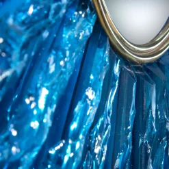 Ghirò Studio Mini specchio di cristallo blu Martelè><noscript><img width=