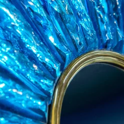 Ghirò Studio Mini specchio di cristallo blu Martelè><noscript><img width=