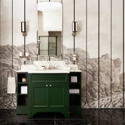 Devon&Devon Mobile portalavabo Flair in English Green> Lavabi E Vasche Da Bagno
