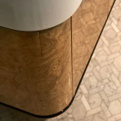 Devon&Devon Mobile Portalavabo Liberty Ceramic in Ceramica e Radica di Noce> Lavabi E Vasche Da Bagno