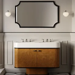 Devon&Devon Mobile Portalavabo Liberty Ceramic in Ceramica e Radica di Noce><noscript><img width=