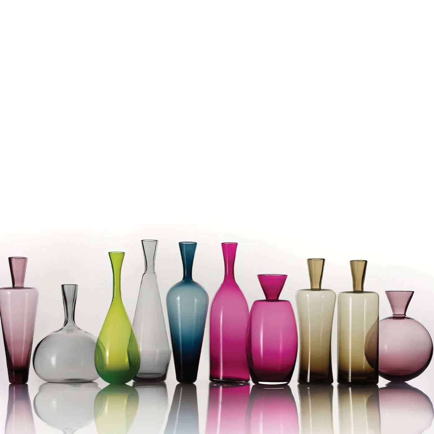 NasonMoretti Morandi N.10 Bottiglia decorativa marrone fumé> Bottiglie Decorative