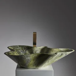 Kreoo Nabhi Collection Lavabo Bowl N.1 in Artik Green> Lavabi E Vasche Da Bagno