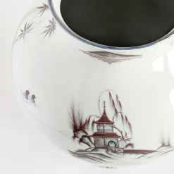 Grand Tour by Vito Nesta Natsumi Vaso anfora in porcellana con paesaggio giapponese h27cm><noscript><img width=