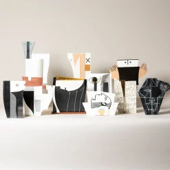 Ceramica Gatti 1928 Nausicaa Vaso Decorativo di Mimmo Paladino><noscript><img width=