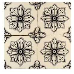 Studio Le Nid Nero Lava Set di 4 piastrelle #8> Piastrelle E Pavimenti